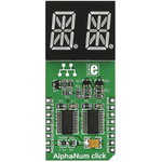 MikroElektronika MIKROE-1851, AlphaNum G Click 2 14 Segment Display Add On Board With TLC5926 x 2