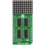 MikroElektronika MIKROE-1993, 7x10 R Click LED Matrix Display Add On Board With 74HC595