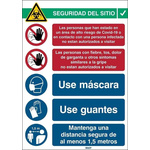 Brady Safety Poster, PP, Spanish, 371 mm, 262mm