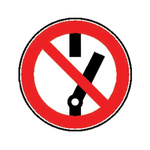 Aluminium Equipment Safety Prohibition Sign, None