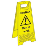RS PRO Caution Men At Work Hazard Warning Sign (English)