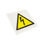 RS PRO Self-Adhesive Symbol Hazard Warning Sign