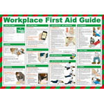 RS PRO Workplace First Aid Guidance Safety Pocket guide, Semi Rigid Laminate, English, 420 mm, 590mm