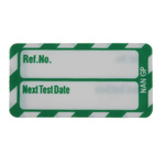 Brady Inspection Tag, White on Green