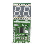 MikroElektronika MIKROE-2743, UT-L 7-SEG R Double 7 Segment Display mikroBus Click Board With MAX6969, DSM7UA56101