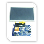 Bridgetek VM816CU50A-D, EVE Credit Card Board 5in LCD Development Module With USB for BT816 Embedded Video Engine
