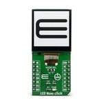 MikroElektronika MIKROE-3789, LCD Mono Click 1.28in LCD Display Add On Board With LS013B7DH03, EFM32