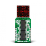 MikroElektronika MIKROE-2245, Matrix R Click LED Matrix Sensor Add-On Board for MAX7219 for 7x5 dot matrix text display