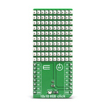 MikroElektronika MIKROE-4115, 10x10 RGB Click LED Matrix LED Driver for WS2812 for Full Colour Module, LED Decorative