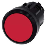Siemens Flat Red Push Button - Latching, SIRIUS ACT Series, 22mm Cutout, Round