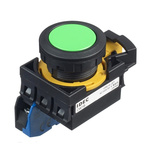 Idec, CW Illuminated Green Flush, NO, 22mm Maintained Screw