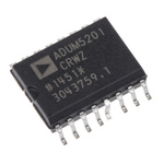 ADUM5201CRWZ Analog Devices, 2-Channel Digital Isolator 25Mbps, 2300 V, 16-Pin SOIC