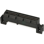 Amphenol ICC Female PCBEdge Connector, Straddle Mount Mount, 64 Way, 2 Row, 1mm Pitch