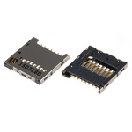 Molex, 104031 8 Way Push/Pull Micro SD Memory Card Connector With Push In Termination