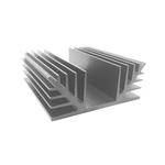 Heatsink, Universal Rectangular Alu, 1.65K/W, 75 x 88 x 35mm