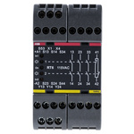 ABB 115 V ac Safety Relay - Single or Dual Channel With 4 Safety Contacts  Compatible With Light Beam/Curtain, Safety