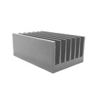 Heatsink, Universal Rectangular Alu, 0.5°C/W, 150 x 66 x 40mm, PCB Mount