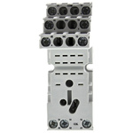 Relpol Relay Socket, DIN Rail, Panel Mount for use with R2N Series Relay