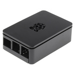 DesignSpark ABS Case for use with Raspberry Pi 2B, Raspberry Pi 3B, Raspberry Pi 3B+ in Black