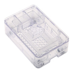 DesignSpark ABS Case for use with Raspberry Pi 2B, Raspberry Pi 3B, Raspberry Pi 3B+ in Clear