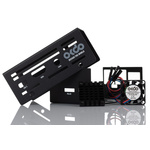 Okdo Metal ROCK SBC Case for use with ROCK 4 Model SE Single Board Computer, Black