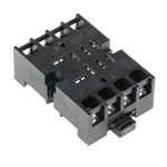 Tempatron 8 Pin 250V ac DIN Rail, Panel Mount Relay Socket, for use with Octal Relay