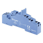 Finder 95 250V ac DIN Rail Relay Socket, for use with 40.31 Relay, 86.30 Timer Module