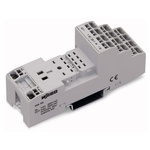Wago 14 Pin 250V ac DIN Rail, Screw Fitting Relay Socket, for use with Relay