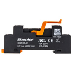 RS PRO 8 Pin 300V DIN Rail Relay Socket, for use with RFT Interface Relay