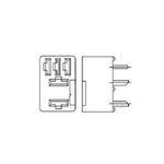 TE Connectivity VCFM-1000 PCB Mount Relay Socket, for use with Plug-In Micro ISO Relays