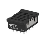TE Connectivity 2071566 14 Pin 230V DIN Rail Relay Socket, for use with Relay