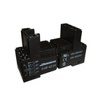 Durakool D14F 12 Pin 300V ac DIN Rail Relay Socket, for use with DX4, DXN Relays