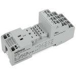 Wago 858 4 Pin 300V DIN Rail Relay Socket, for use with Basic Relays