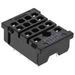Omron 14 Pin 250V ac DIN Rail Relay Socket for use with Various Series