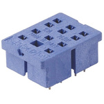 Finder 94 8 Pin 250V ac PCB Mount Relay Socket, for use with 55.32
