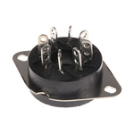 Finder 90 8 Pin 250V ac Flange Mount Relay Socket, for use with 60.12
