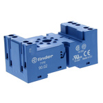 Finder 90 8 Pin 250V ac DIN Rail Relay Socket, for use with 60.12