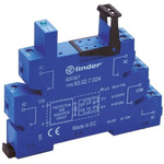 Finder 93 250V ac DIN Rail Relay Socket, for use with 41 Series