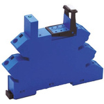 Finder 93 24V dc DIN Rail Relay Socket, for use with 41 Series