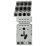 Relpol 8 Pin 300V ac DIN Rail, Panel Mount Relay Socket, for use with R2N Series Relay