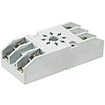 Relpol 8 Pin 300V ac DIN Rail, Panel Mount Relay Socket, for use with R15 Series DPDT Relay