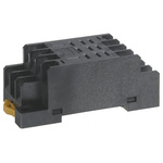 Omron 11 Pin 250V ac DIN Rail Relay Socket, for use with LY Series Relay