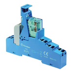 Finder 48 Series Interface Relay, DIN Rail Mount, 12V dc Coil, DPDT-2C/0, 2-Pole, 10A Load