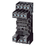 Siemens LZS 0 Pin Snap-On Rail Mount Relay Socket, for use with PT Relay