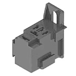 Durakool DZ 5 Pin Relay Socket, for use with Micro-ISO Relays