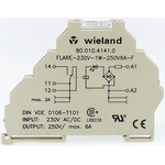Wieland flare Series Interface Relay, DIN Rail Mount, 110V ac Coil, SPDT, 1-Pole