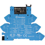 Finder 38 Series Interface Relay, DIN Rail Mount, 24V dc Coil, SPDT, 1-Pole