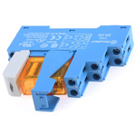 Finder 48 Series Interface Relay, DIN Rail Mount, 24V ac Coil, DPDT, 2-Pole