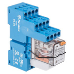 Finder 58 Series Interface Relay, DIN Rail Mount, 24V ac Coil, 4PDT, 4-Pole