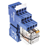 Finder 58 Series Interface Relay, DIN Rail Mount, 230V ac Coil, 4PDT, 4-Pole, 7A Load